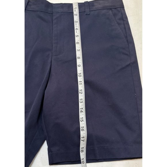 George Brand Navy Blue Flat Front Shorts Cotton Blend Boy's Size Husky 12 (NWT) - Picture 9 of 16